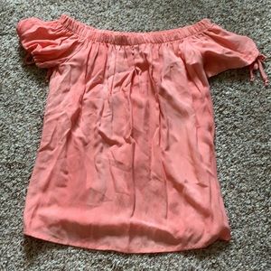 Pink Off the Shoulder Top